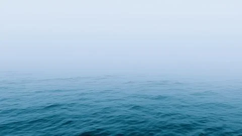 Fog on open sea Stock Illustration