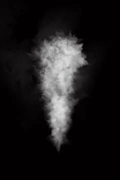 Fog or Smoke on black Background Stock Illustration