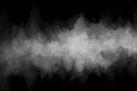 Fog or Smoke on black Background Stock Illustration
