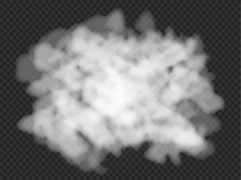Fog or smoke isolated transparent special effect. White vector cloudiness, mi Ilustración de archivo