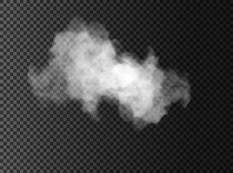 Fog or smoke isolated transparent special effect. White vector cloudiness, mist イラスト素材