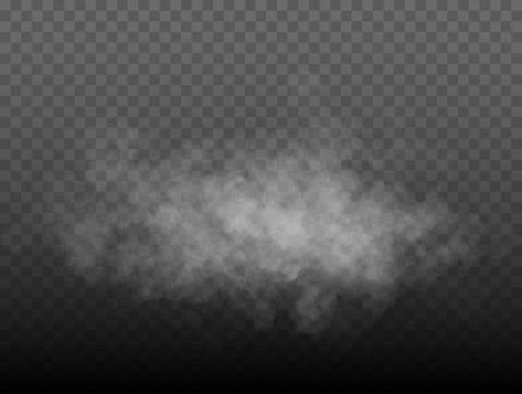 Fog or smoke, white cloudness Stock Illustration