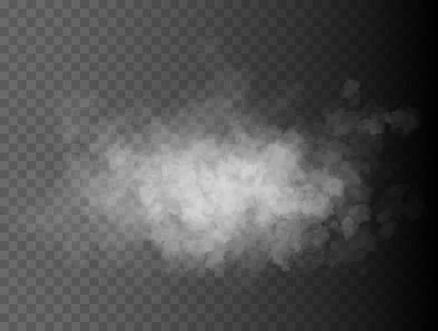 Fog or smoke, white cloudness Stock Illustration