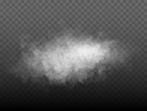 Fog or smoke, white cloudness Stock Illustration
