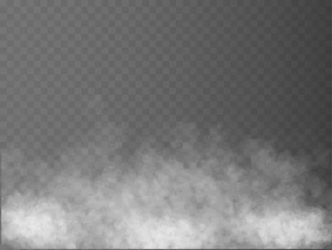 Fog or smoke, white cloudness Stock Illustration