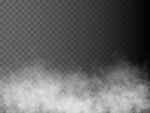 Fog or smoke, white cloudness Stock Illustration