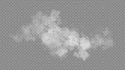 Fog or smoke, white cloudness Stock Illustration