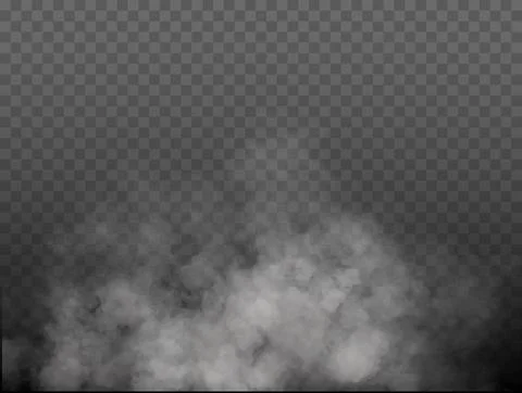 Fog or smoke, white cloudness Stock Illustration