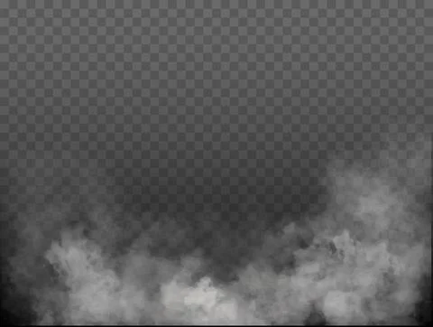 Fog or smoke, white cloudness Stock Illustration