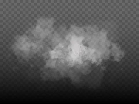 Fog or smoke, white cloudness Stock Illustration