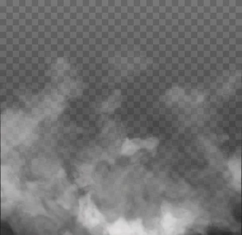 Fog or smoke, white cloudness Stock Illustration