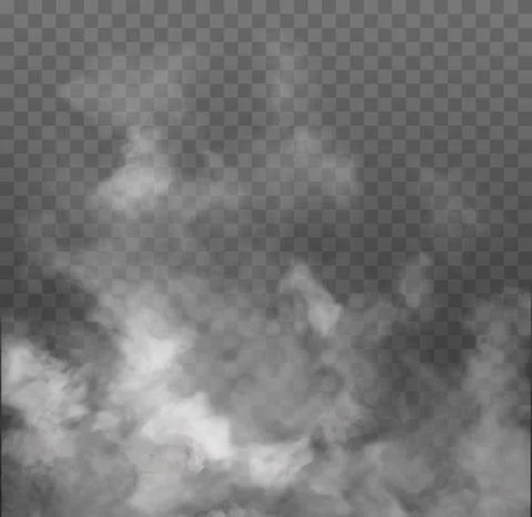 Fog or smoke, white cloudness Stock Illustration