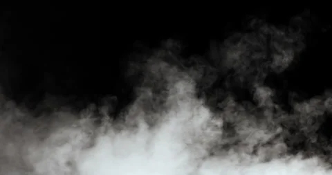 Fog Over Black Background Stock Footage 207340347