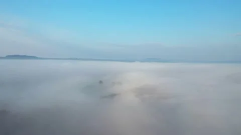 Fog over countryside 스톡 동영상 239887129