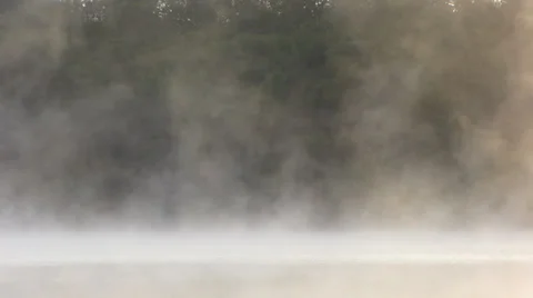 Fog Over Lake Видео 27252931
