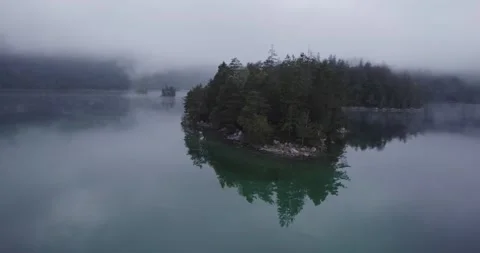 Fog over the lake Stock Footage 164957543