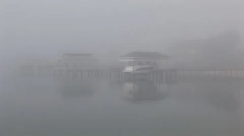 Fog Over Water Stock Footage 12626799