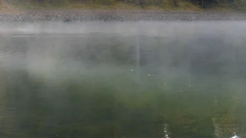 Fog over the water Stock Footage 70483206