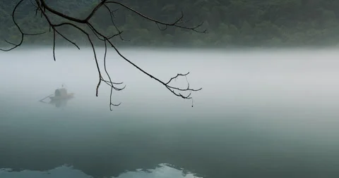 Fog overflowed the Xiaodong River Vidéo 295587948