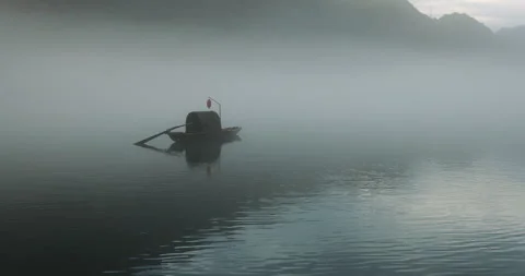 Fog overflowed the Xiaodong River Vidéo 295589130