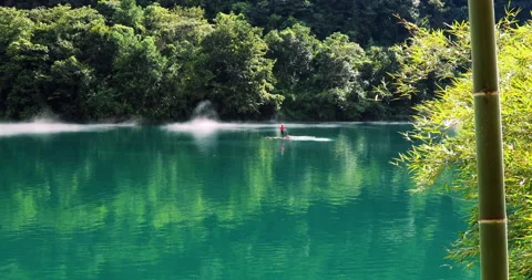 Fog overflowed the Xiaodong River Видео 295594724