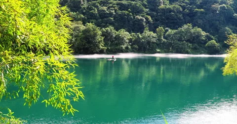 Fog overflowed the Xiaodong River Stock Footage 295595114