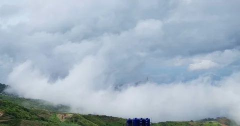 The fog at Phu Thap Berk Mountain Stock Footage 117732967