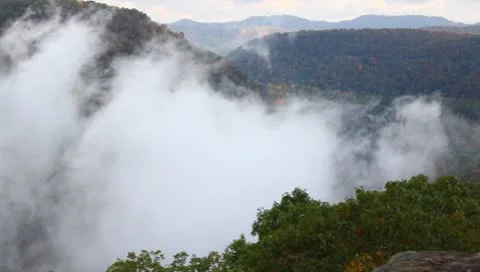 Fog rising Stock Footage 8852658