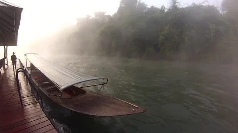 Fog on the River Kwai Stock Footage 42752104