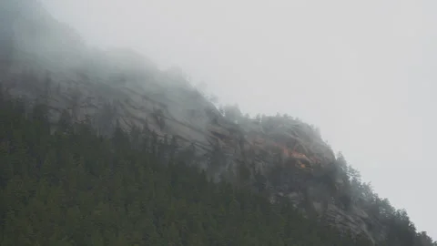 Fog in the Rocky Mountains Stock-Footage 250306555