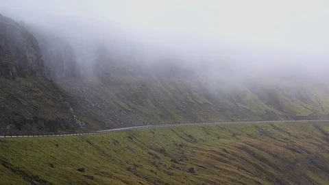 Fog Rolling in on the hillside Stock-Footage 78764049
