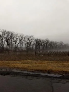 Fog Rolls In Foto stock