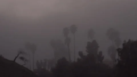 Fog rolls in as the sunsets Stock Footage 165145541