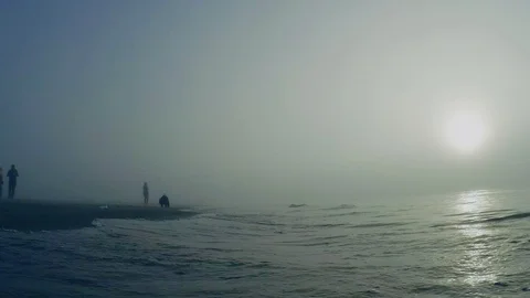 Fog on the sea. Stock Footage 86524142