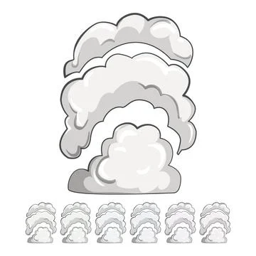 Fog smoke cloud cartoon vector graphic 스톡 일러스트