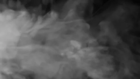 Fog smoke moving on a black background Stock-Footage 262215993
