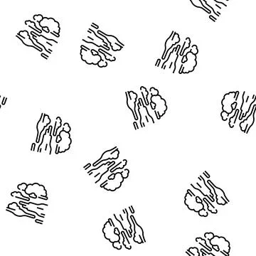 Fog smoke vector seamless pattern Stock Illustration