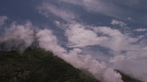 Fog, smoke, volcano Stock Footage 941312