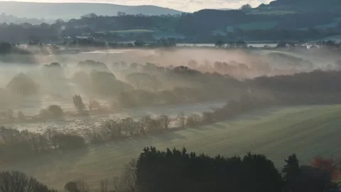 The fog is thick and the sky is cloudy Stock Footage 295371217