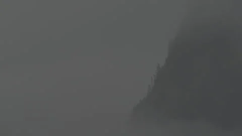 Fog Timelapse Mountain Side Stock Footage 247520786