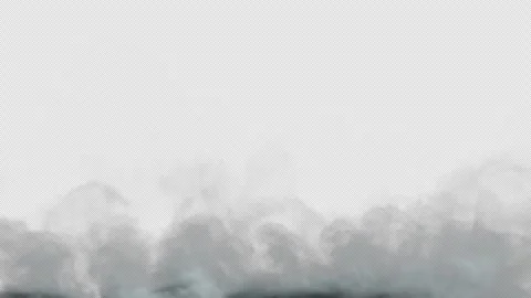 Fog on Transparent Alpha Video stock 346864250