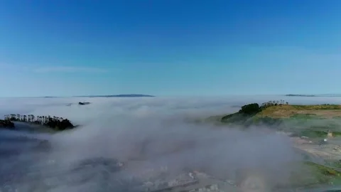 Fog valley Stock Footage 251404111