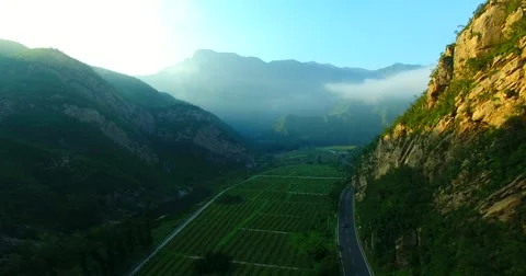 The fog of the vilige Video stock 66500740