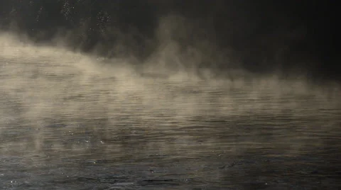 Fog on the water Stock Footage 57891112