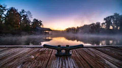 Fog on the water Stock Photos