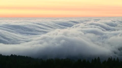 Fog Wave time lapse, 4k, Ultra High Definition 動画素材 254843729