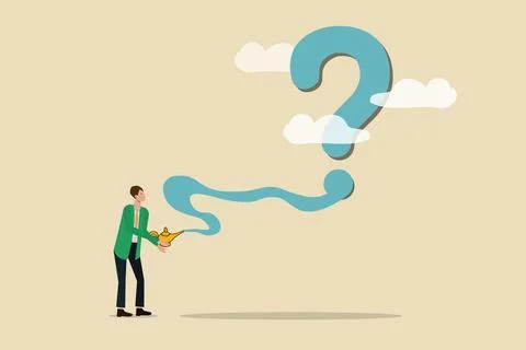 Fog on the way, questioning scope Stock Illustration