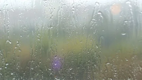 Fogged up glass with many drops Video stock 70759412