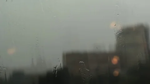 Fogged up glass with many drops Video stock 70759712
