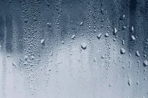 Fogged window glass Stock Photos